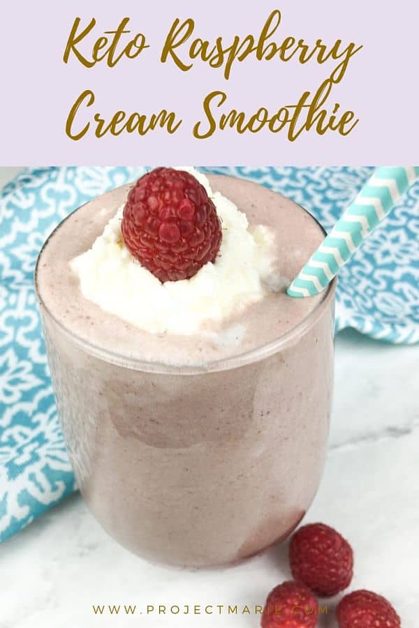 Keto Raspberry Cream Smoothie