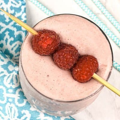 RaspberryCreamSmoothieKetoBreakfast