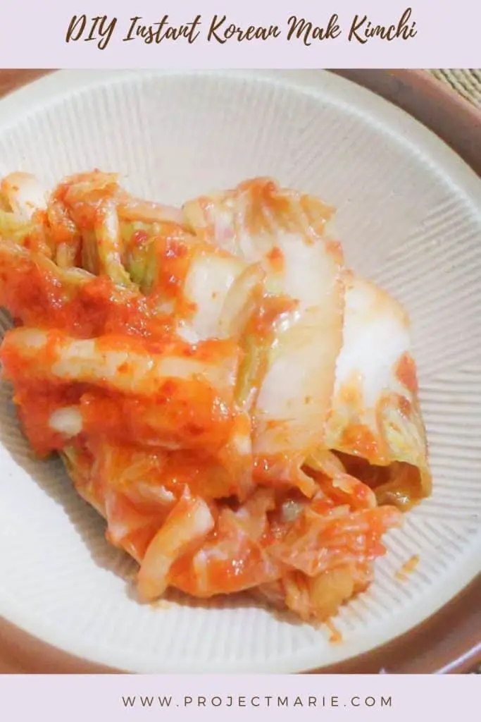 Instant Kimchi Recipe