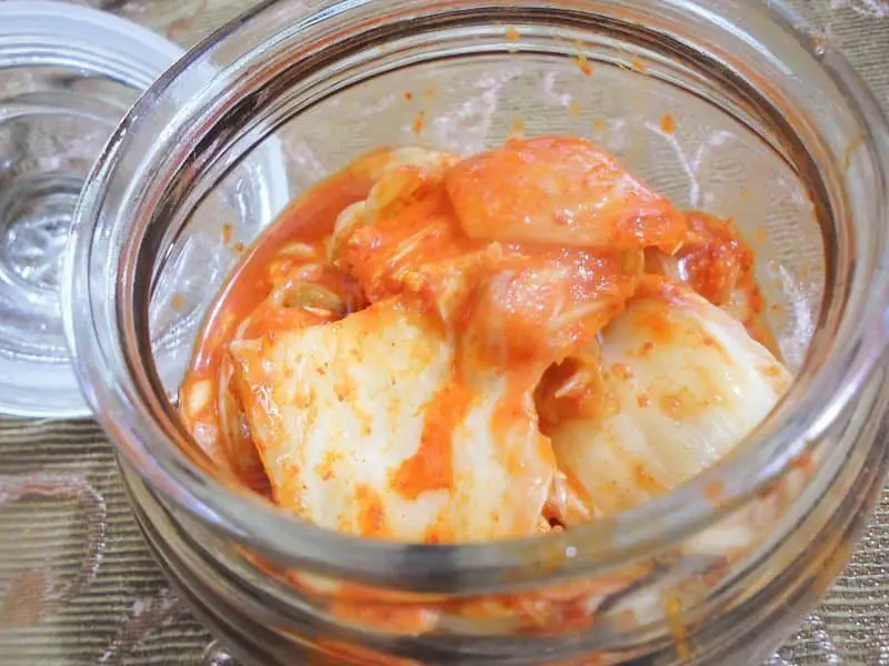 This recipe can be eaten on the same day! That was why I called it Instant Mak Kimchi.  However, to make your kimchi taste better, allow it to sit out in room temperature for at least 3 days until it gets slightly sour. Refrigerate afterwards opening the jar every once in a while to allow air to circulate. Best at about a week!