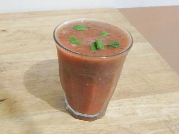 watermelon kiwi smoothie for glass skin