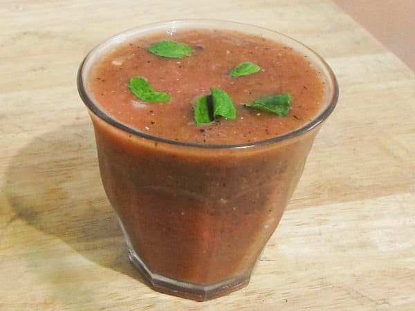 watermelon kiwi smoothie for glass skin