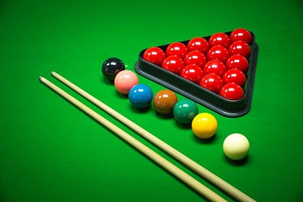 nothing to do indoors? play pool in the basement with friends