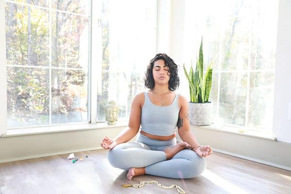 do yoga living room floor for some fun indoor activity