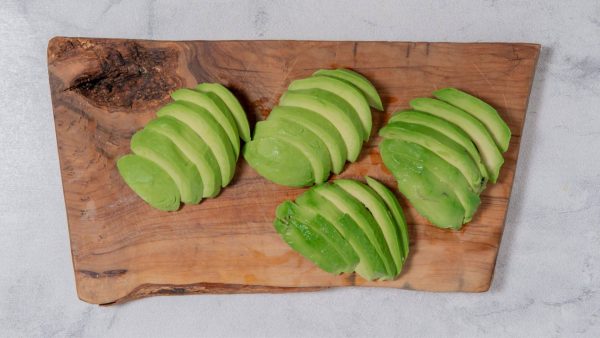 sliced avocados for baked avocado fries