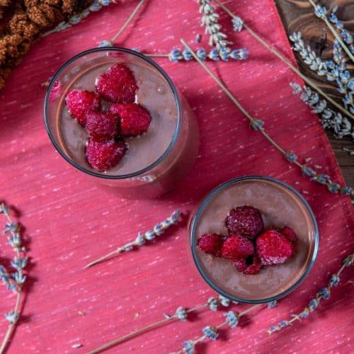 Low Carb Keto Raspberry Smoothie