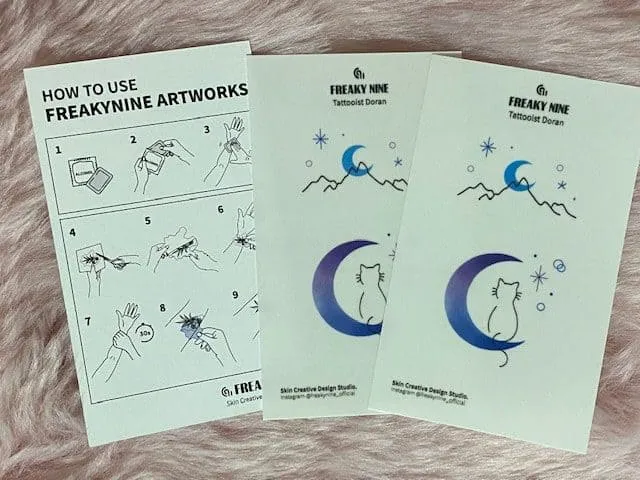 Freaky Nine Korean Temporary Tattoo