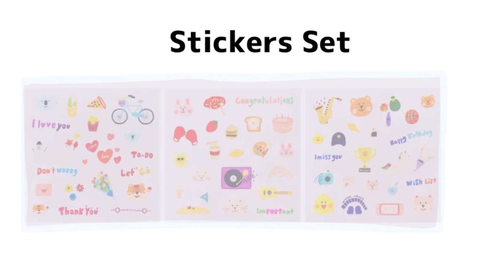 My BTS Diary Stickers Set